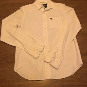 Boys white button down dress shirt xl